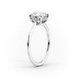 The Maia Set With A 1.5 Carat Elongated Cushion Lab Diamond Sale