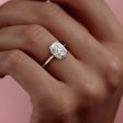 The Maia Set With A 1.5 Carat Elongated Cushion Lab Diamond Sale