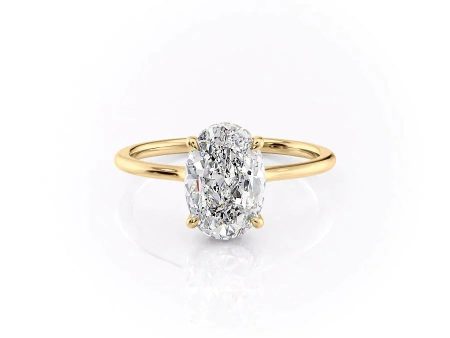 The Maia Set With A 1.5 Carat Oval Lab Diamond Sale