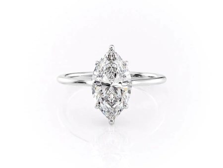 The Maia Set With A 1 Carat Marquise Lab Diamond Online