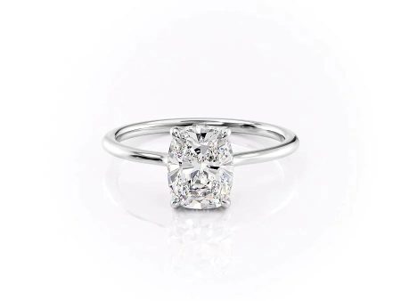 The Maia Set With A 1.5 Carat Elongated Cushion Lab Diamond Sale