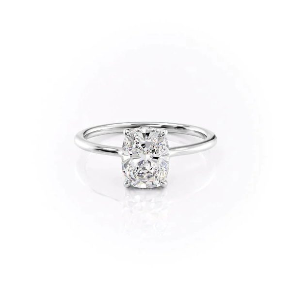 The Maia Set With A 1.5 Carat Elongated Cushion Lab Diamond Sale