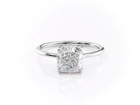 The Maia Set With A 1 Carat Cushion Lab Diamond Hot on Sale