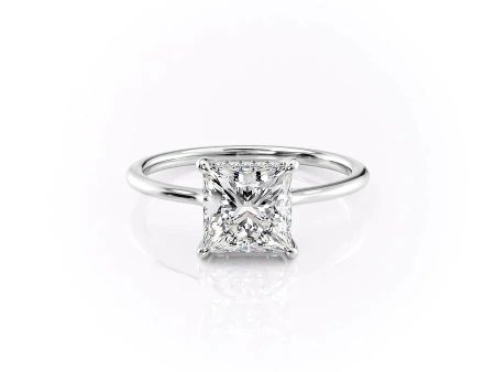 The Maia Set With A 1 Carat Princess Lab Diamond For Cheap