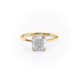 The Maia Set With A 1 Carat Cushion Lab Diamond Hot on Sale