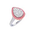 1ctw Pink Lab Grown Diamond Halo Ring Online