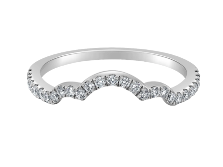 1 4ctw Lab Grown Curved Diamond Band For Discount