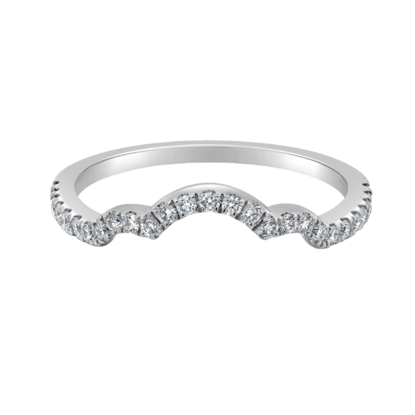 1 4ctw Lab Grown Curved Diamond Band For Discount