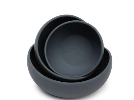 Fuzzyard Life Silicone Bowl - Slate Grey Online