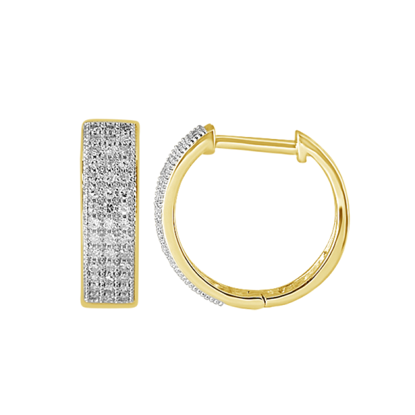 1 4ctw Diamond Hoop Earrings For Cheap