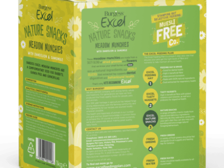 Burgess Excel Nature Snacks Meadow Munchies Hot on Sale