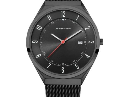 Bering Men s Ultra Slim Black Mesh Watch Online Sale