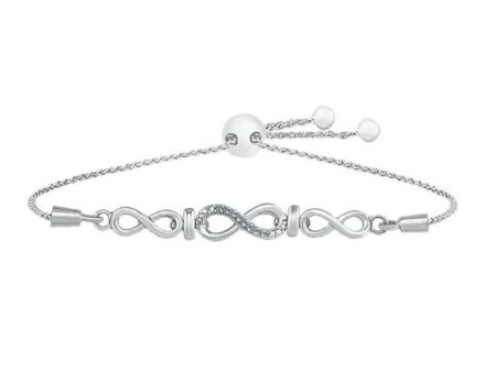 .10ctw Diamond Infinity Bolo Bracelet Supply