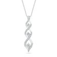 .13ctw Diamond Twist Drop Pendant Discount