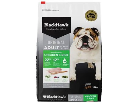 Black Hawk Original Adult Dog Food - Chicken & Rice 10kg on Sale