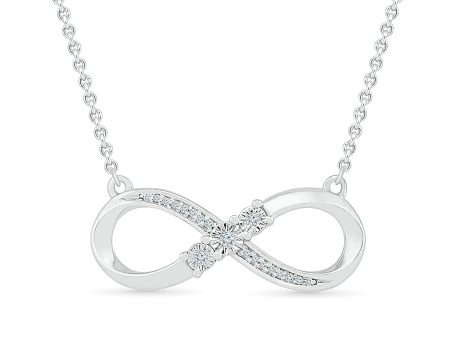 .05ctw Diamond Infinity Pendant Discount