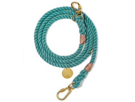 Found My Animal New York Up-Cycled Rope Adjustable - Teal Hot on Sale