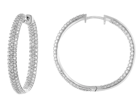 3ctw Lab Grown Diamond In & Out Hoops Online Sale