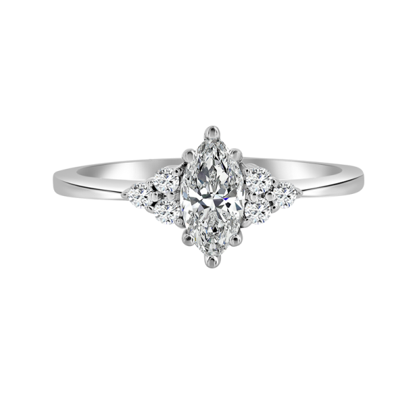 .62ctw Petite Marquise Lab Grown Diamond Engagement Ring For Discount