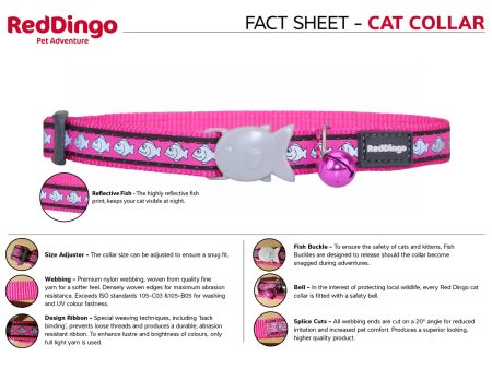 Red Dingo Reflective Fish Cat Collar Online