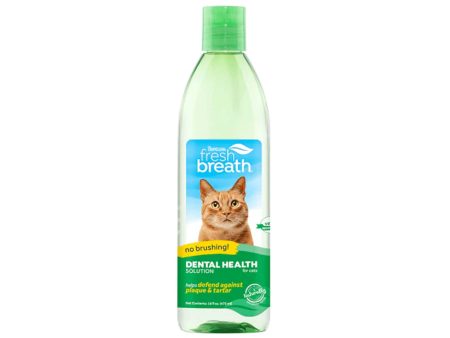 Tropiclean Fresh Breath Dental Health Solution For Cats - 473ml Fashion