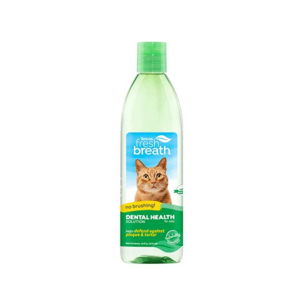 Tropiclean Fresh Breath Dental Health Solution For Cats - 473ml Fashion