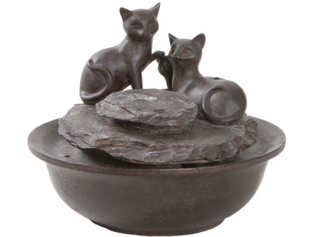 Happy House Water Fountain 2 Cats Discount