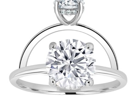 2.08ctw Certified Lab-Grown Diamond Hidden Halo Engagement Ring Fashion