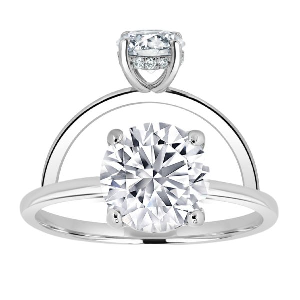 2.08ctw Certified Lab-Grown Diamond Hidden Halo Engagement Ring Fashion