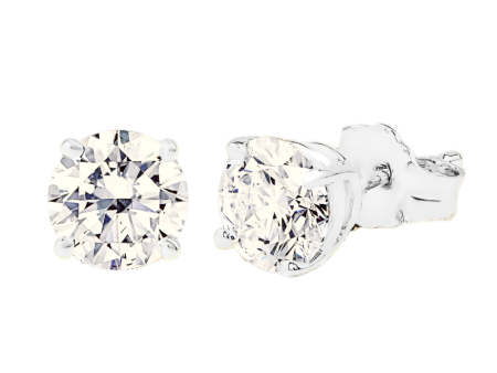 1-1 2ctw Certified Lab Grown Diamond Stud Earrings on Sale