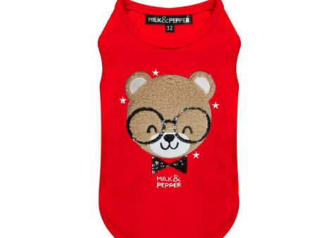 Milk and Pepper  Nils tee  Sweatshirt Red Fashion