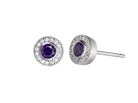 Birth Gems Amethyst Earrings Sale