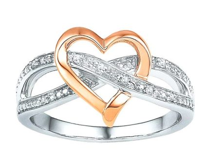 .07ctw Diamond Infinity Heart Ring Online Hot Sale