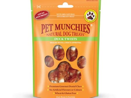 Pet Munchies Duck Twists Dog Treats 80g Sale