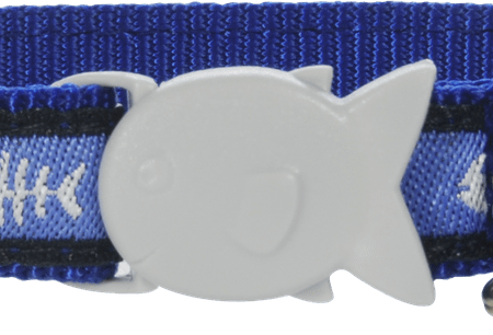 Red Dingo Fishbone Cat Collar - Blue Discount