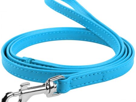 Leash for dogs leather WAUDOG Glamour 9mm 12mm 18mm 25mm Online Sale