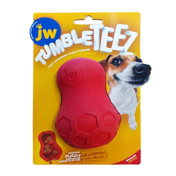 JW Tumble Teez Treat Dispensing Puzzle Tumbler Rubber For Sale