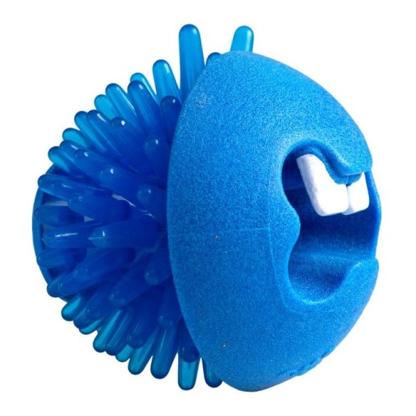 Rogz Fred Treat Ball Dog Toy - Blue Discount