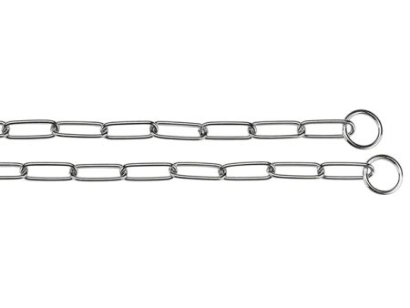 FERPLAST CHROME  Metal choke-chain dog collar Online now