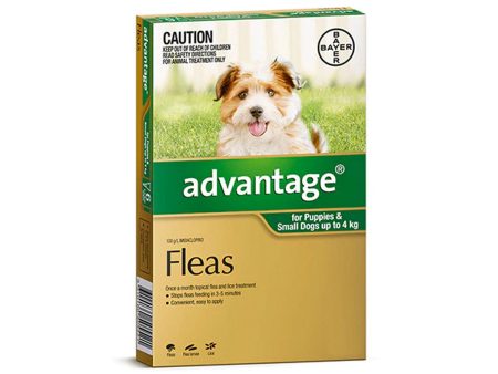 Advantage Flea  -  Dogs up to 4kg  -  4 pack Online