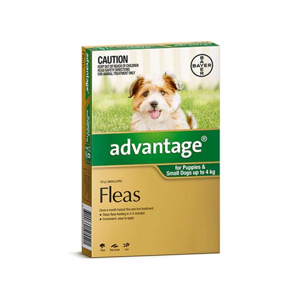 Advantage Flea  -  Dogs up to 4kg  -  4 pack Online