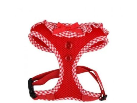 Puppia Gingham Harness - Red on Sale