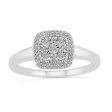 .12ctw Diamond Square Cluster Ring Online now