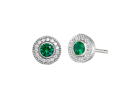 Birth Gems Emerald Earrings Discount