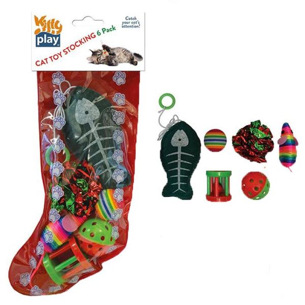 Kitty Play Xmas Stocking! - 6 Toys Fashion