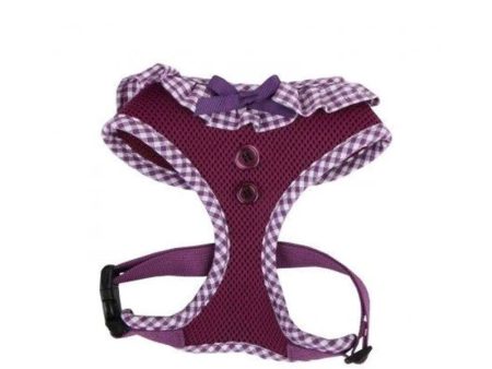 Puppia Gingham Harness - Purple Sale