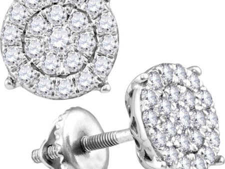 1 4ctw Diamond Cluster Earrings on Sale