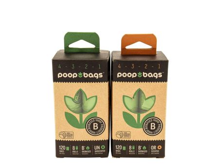 Poop Bags Compostable Plant Based Eco Friendly - 120 Pack Fashion