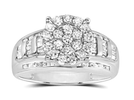 2ctw Diamond Cluster Promise Forever Ring Online Hot Sale