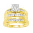 .43ctw Diamond Bridal Set with Matching Men s Diamond Band Online now